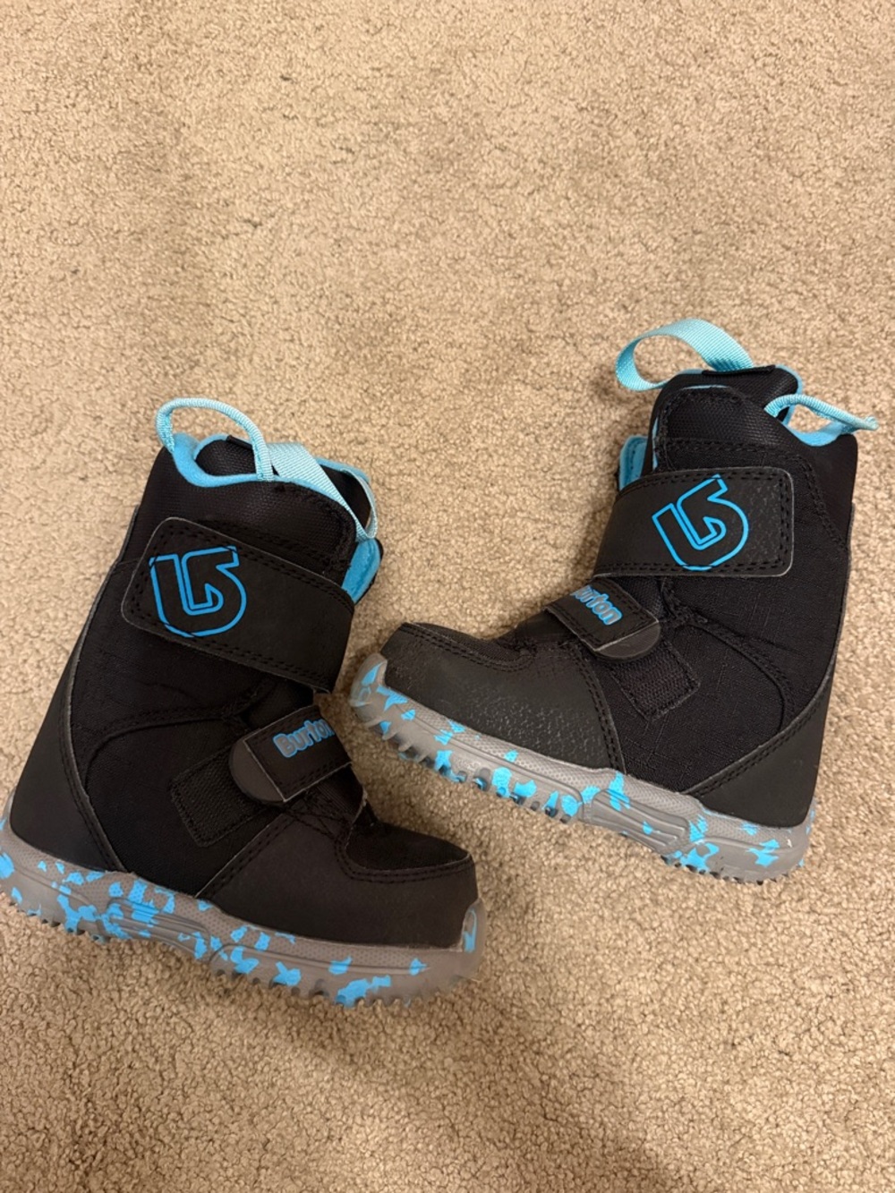 Burton Kids Black and Light Blue Snowboard Boots